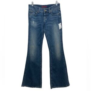 Hard Tail NWT Heidi super low rise flared faded jeans